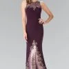 Formal Gowns Elizabeth K - GL2204 Embroidered High Neck Gown