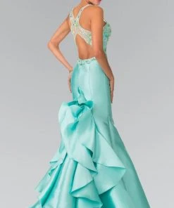 Elizabeth K - GL2214 Beaded Sweetheart Trumpet Gown Formal Gowns