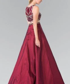 Formal Gowns Elizabeth K - GL2250 Two-Piece Sequined Long Gown