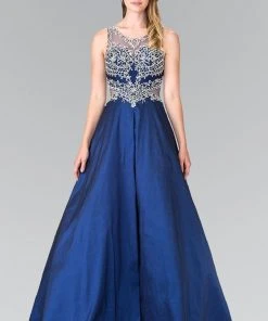 Elizabeth K - GL2253 Sleeveless Beaded Long Gown Formal Gowns 8 Elizabeth K - GL2253 Sleeveless Beaded Long Gown Formal Gowns