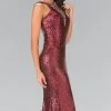 Elizabeth K - GL2301 Sequined Halter Long Gown Formal Gowns 2 Elizabeth K - GL2301 Sequined Halter Long Gown Formal Gowns