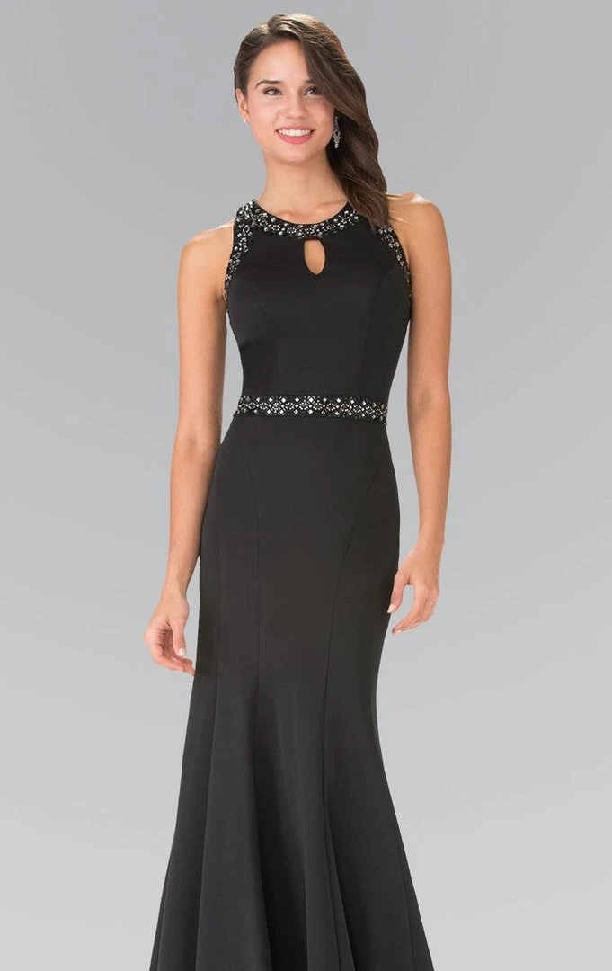 Elizabeth K - GL2303 Sleeveless Halter Long Dress 5 Elizabeth K - GL2303 Sleeveless Halter Long Dress