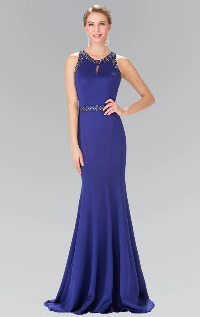 Elizabeth K - GL2303 Sleeveless Halter Long Dress 3 Elizabeth K - GL2303 Sleeveless Halter Long Dress