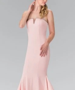 Elizabeth K - GL2305 Strapless Ruffled Long Dress 8 Elizabeth K - GL2305 Strapless Ruffled Long Dress
