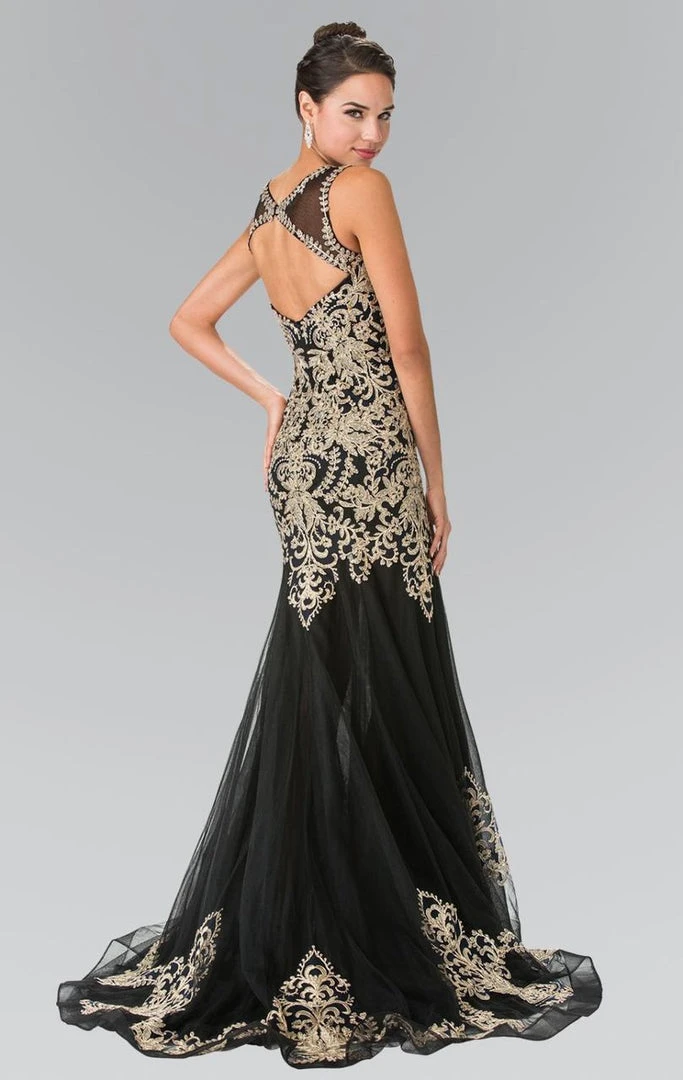 Elizabeth K - GL2307 Beaded Long Mermaid Gown Formal Gowns 5 Elizabeth K - GL2307 Beaded Long Mermaid Gown Formal Gowns