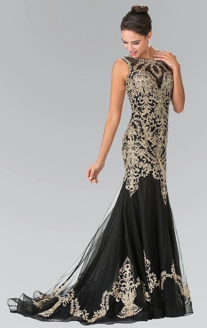 Elizabeth K - GL2307 Beaded Long Mermaid Gown Formal Gowns 3 Elizabeth K - GL2307 Beaded Long Mermaid Gown Formal Gowns