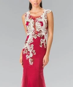 Elizabeth K - GL2318 Beaded Trumpet Gown