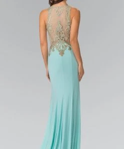 Elizabeth K - GL2321 Halter Long Gown With Side Cut Outs Formal Gowns 8 Elizabeth K - GL2321 Halter Long Gown With Side Cut Outs Formal Gowns