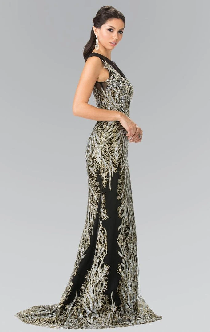 Formal Gowns Elizabeth K - GL2336 Sleeveless Beaded Long Dress 4 Formal Gowns Elizabeth K - GL2336 Sleeveless Beaded Long Dress