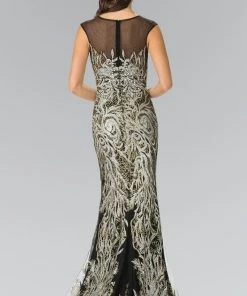 Formal Gowns Elizabeth K - GL2336 Sleeveless Beaded Long Dress 9 Formal Gowns Elizabeth K - GL2336 Sleeveless Beaded Long Dress