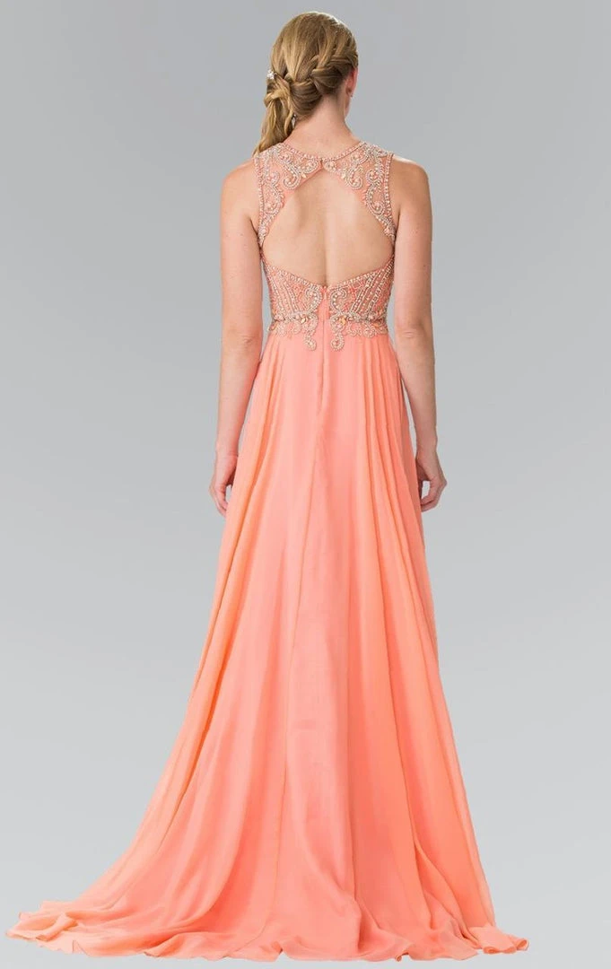 Formal Gowns Elizabeth K - GL2343 Embellished Sleeveless Long Dress 6 Formal Gowns Elizabeth K - GL2343 Embellished Sleeveless Long Dress