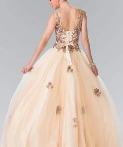 Elizabeth K - GL2346 Floral Embroidery Ballgown