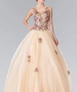 Elizabeth K - GL2346 Floral Embroidery Ballgown