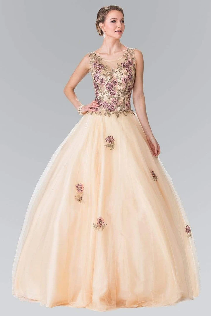 Elizabeth K - GL2346 Floral Embroidery Ballgown 3 Elizabeth K - GL2346 Floral Embroidery Ballgown