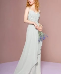 Elizabeth K - GL2666 Shirred Surplice Sweetheart Bodice Gown