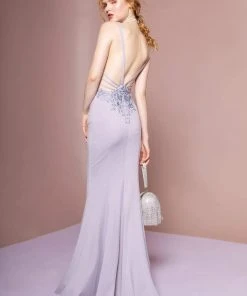 Elizabeth K - GL2696 Beaded Jersey Trumpet Dress 7 Elizabeth K - GL2696 Beaded Jersey Trumpet Dress