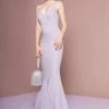 Elizabeth K - GL2696 Beaded Jersey Trumpet Dress