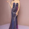Elizabeth K - GL2703 Glitter Crepe Deep Sweetheart Trumpet Dress Formal Gowns 1 Elizabeth K - GL2703 Glitter Crepe Deep Sweetheart Trumpet Dress Formal Gowns