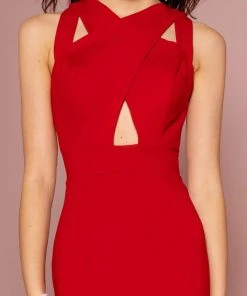 Elizabeth K - GL2706 Jersey Cross Halter Mermaid Dress With Cutouts 13 Elizabeth K - GL2706 Jersey Cross Halter Mermaid Dress With Cutouts