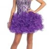 Cocktail Dresses Elizabeth K - GS1024 Organza Corset Style Ruffle Dress