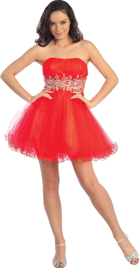 Cocktail Dresses Elizabeth K - GS1087 Ruched Straight Across Strapless Cocktail Dress 3 Cocktail Dresses Elizabeth K - GS1087 Ruched Straight Across Strapless Cocktail Dress