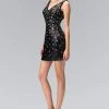 Cocktail Dresses Elizabeth K - GS1136 Sleeveless V-Neck Cocktail Dress