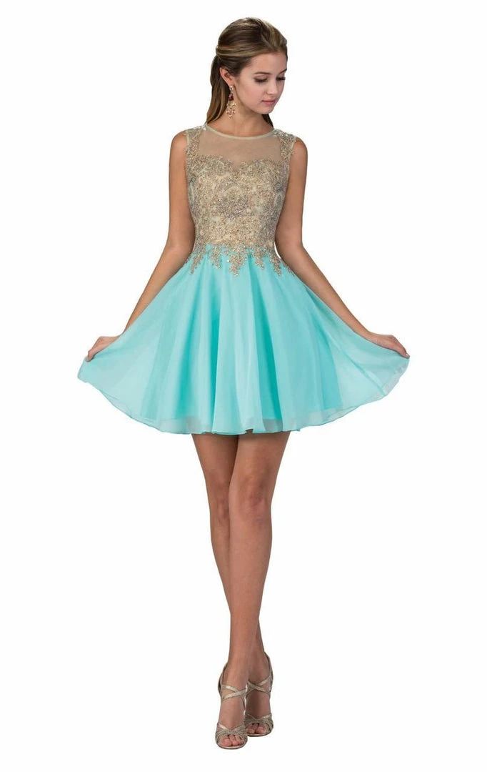 Cocktail Dresses Elizabeth K - GS1336 Sleeveless Embellished Cocktail Dress 7 Cocktail Dresses Elizabeth K - GS1336 Sleeveless Embellished Cocktail Dress