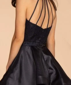 Elizabeth K - GS1603 Strappy Tiered A-Line Cocktail Dress 17 Elizabeth K - GS1603 Strappy Tiered A-Line Cocktail Dress