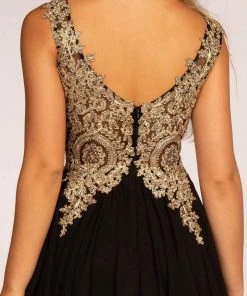 Elizabeth K - GS1625 Embroidered Lace Appliqued Short Dress Cocktail Dresses 13 Elizabeth K - GS1625 Embroidered Lace Appliqued Short Dress Cocktail Dresses