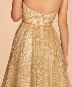 Elizabeth K - GS1627 Strapless Glitter A-Line Cocktail Dress Cocktail Dresses 12 Elizabeth K - GS1627 Strapless Glitter A-Line Cocktail Dress Cocktail Dresses