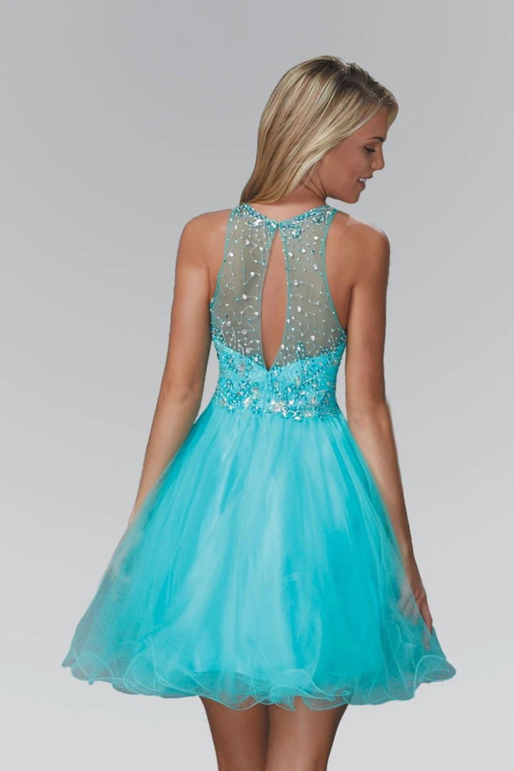 Elizabeth K - GS2074 Bedazzled Illusion Tulle Dress 5 Elizabeth K - GS2074 Bedazzled Illusion Tulle Dress