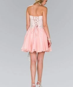 Elizabeth K - GS2391 Embellished Sweetheart Chiffon A-line Dress 7 Elizabeth K - GS2391 Embellished Sweetheart Chiffon A-line Dress