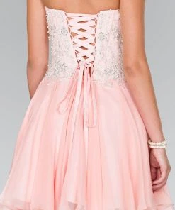 Elizabeth K - GS2391 Embellished Sweetheart Chiffon A-line Dress 9 Elizabeth K - GS2391 Embellished Sweetheart Chiffon A-line Dress