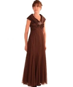 Formal Gowns Emma Street - ES636 Beaded V-neck A-line Dress