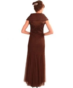 Formal Gowns Emma Street - ES636 Beaded V-neck A-line Dress