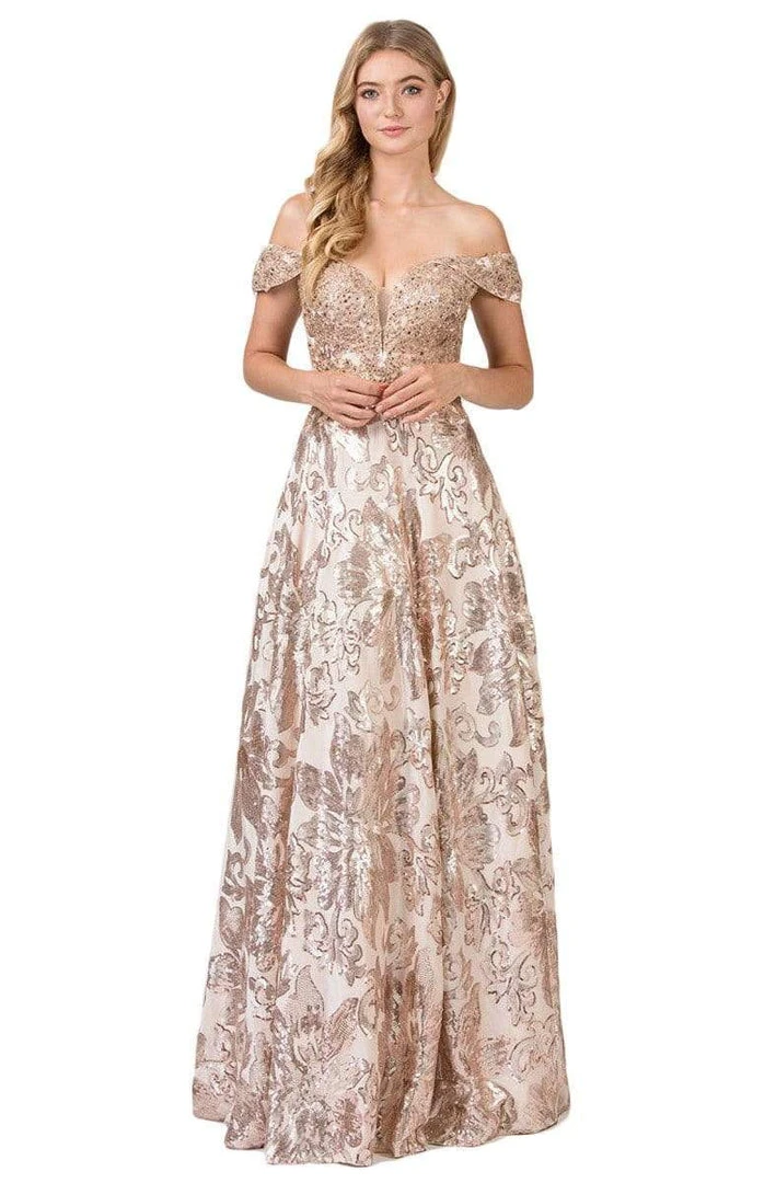 Formal Gowns Eureka Fashion - 6733 Sequined Deep Off-Shoulder Velvet A-line Dress 5 Formal Gowns Eureka Fashion - 6733 Sequined Deep Off-Shoulder Velvet A-line Dress