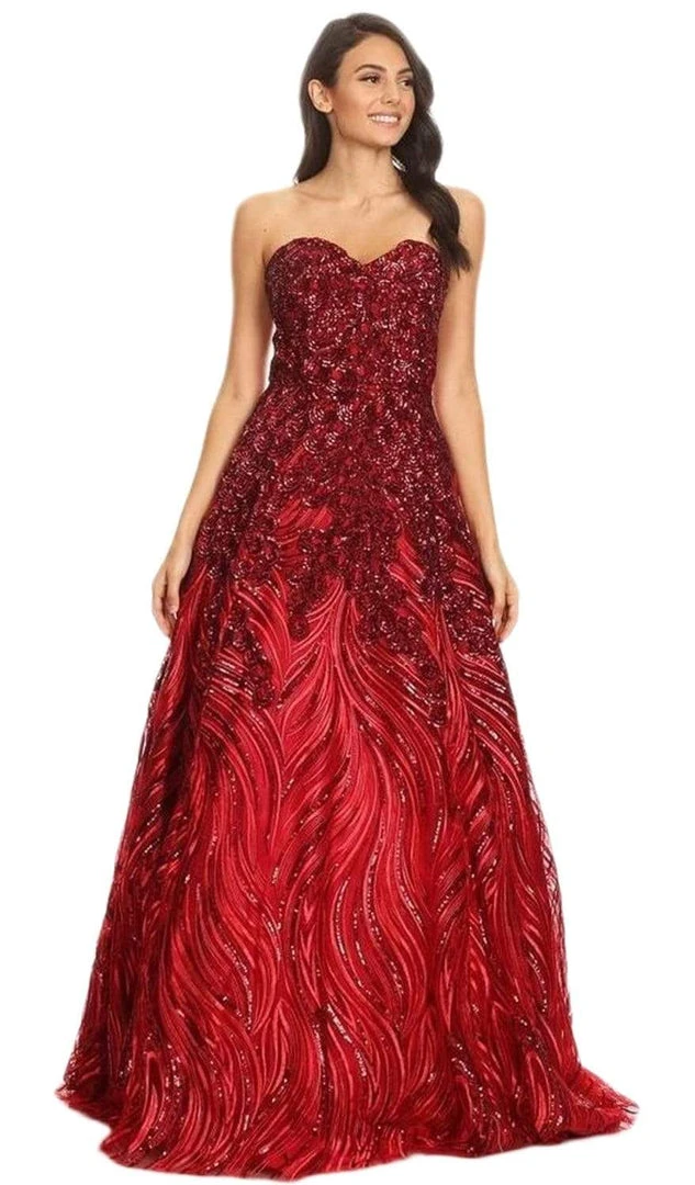 Formal Gowns Eureka Fashion - 7007 Sequin Embellished Sweetheart A-Line Gown 11 Formal Gowns Eureka Fashion - 7007 Sequin Embellished Sweetheart A-Line Gown