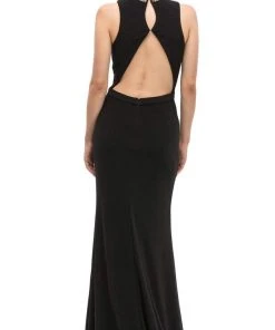 Formal Gowns Eureka Fashion - Plunging Gold Beading Fitted Evening Dress 11 Formal Gowns Eureka Fashion - Plunging Gold Beading Fitted Evening Dress