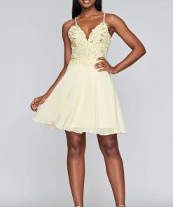 Cocktail Dresses Faviana - 10151 Embellished Chiffon A-line Cocktail Dress