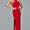 Faviana - 7918 Long Halter Dress With Illusion Insets Formal Gowns