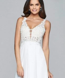 Faviana - 8070 Beaded Lace Cocktail Dress Cocktail Dresses