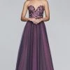 Faviana - Floral Applique Sweetheart A-line Evening Dress S10023 1 Faviana - Floral Applique Sweetheart A-line Evening Dress S10023
