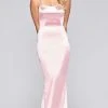 Formal Gowns Faviana - Lace Up Back Satin Mermaid Gown S10375 - 1 Pc Dusty Rose In Size 4 Available