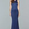 Formal Gowns Faviana - S10011 Matte Satin Cutout Sheath Gown