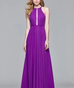 Faviana - S10025 Halter Neck A-line Dress