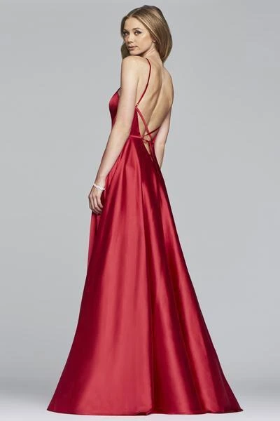 Faviana - S10254 Sleeveless Halter Charmeuse A-line Dress 4 Faviana - S10254 Sleeveless Halter Charmeuse A-line Dress