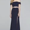 Faviana - S10262 Two Piece Glitter Jersey Off-Shoulder Dress Formal Gowns 1 Faviana - S10262 Two Piece Glitter Jersey Off-Shoulder Dress Formal Gowns