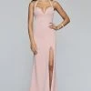 Faviana - S10284 Stretch Crepe Halter V-neck Fitted Dress 2 Faviana - S10284 Stretch Crepe Halter V-neck Fitted Dress