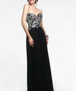 Faviana - S7325 Long Strapless Prom Gown