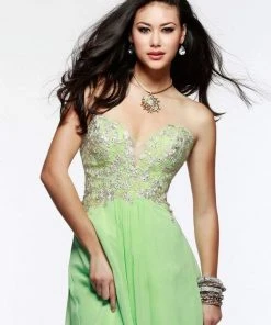 Faviana - S7325 Long Strapless Prom Gown